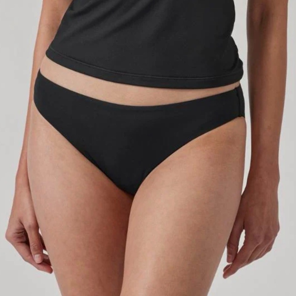 Athleta Black mid-Rise Bikini Bottoms XL